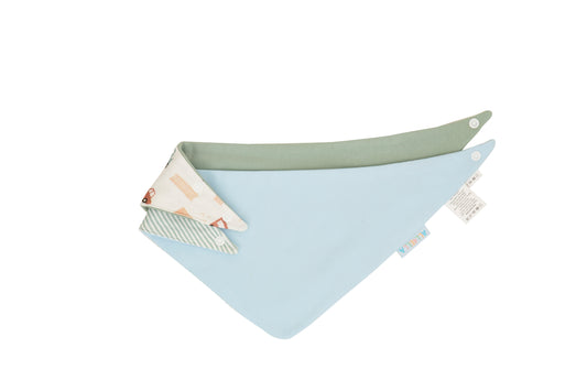All4Ella- 2 Pack Bandana Bibs- Blue Trucks