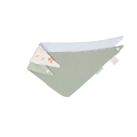 All4Ella- 2 Pack Bandana Bibs- Forest Friends
