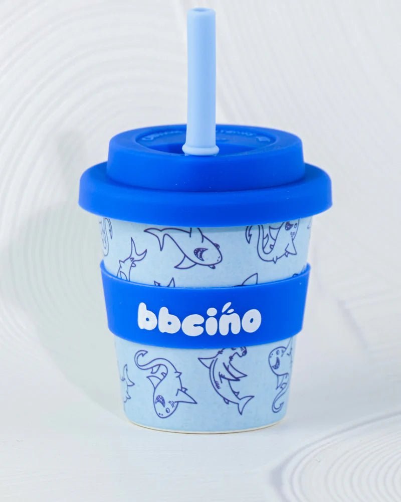BBCino- BB Shark Babycino Cup & Straw 120mL