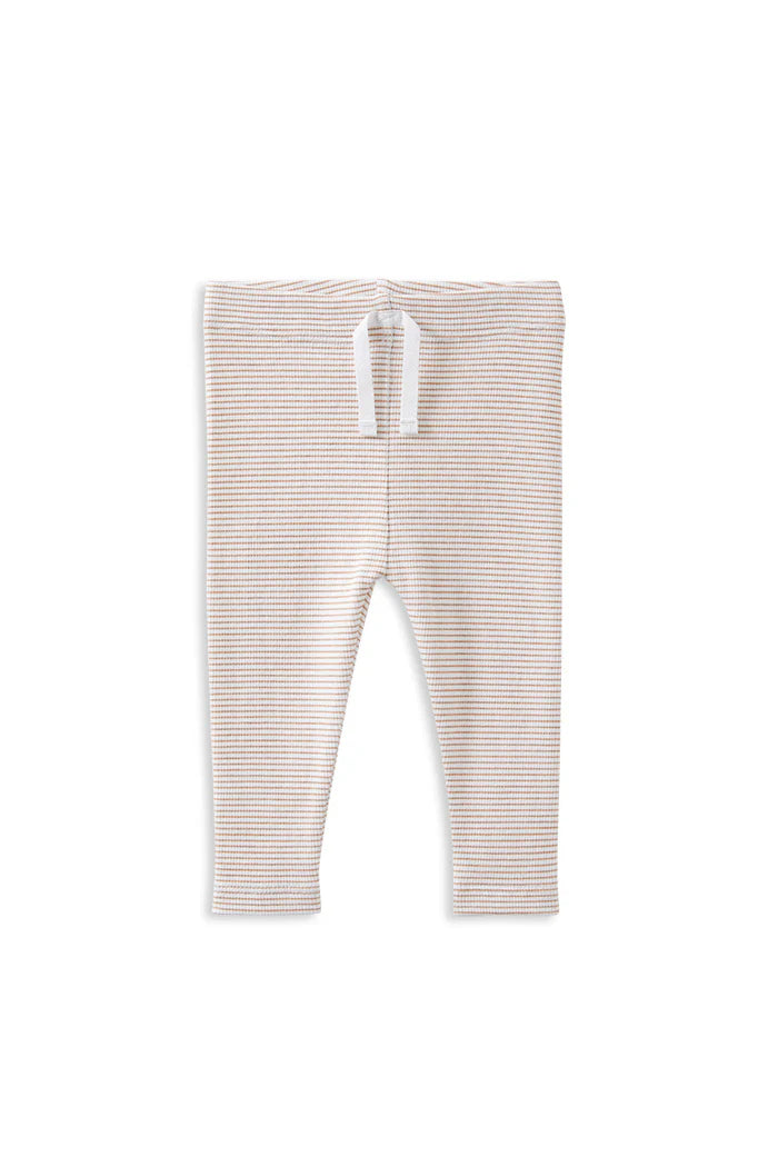 Milky Clothing - Mocha Stripe Baby Leggings
