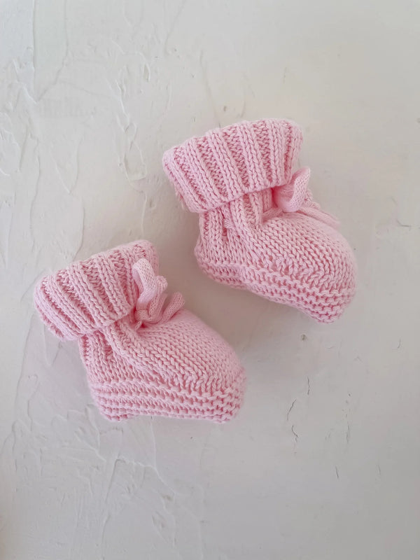 Oia The Label - Knit Booties Petal Pink