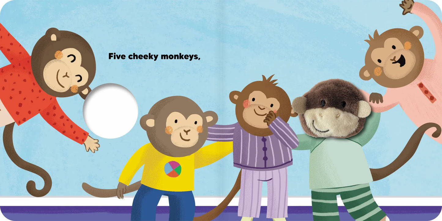5 Cheeky Monkeys- Finger Puppet Book