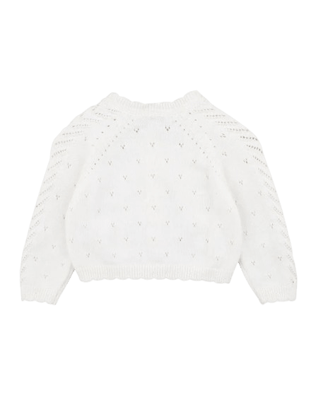 Bebe - Girls Organic Cloud Pointelle Cardigan 3–7Y