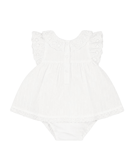 Bebe - Willa Cream Overlay Bodysuit