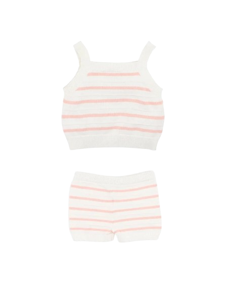 Bebe - Organic Striped Knitted 2 Piece Set