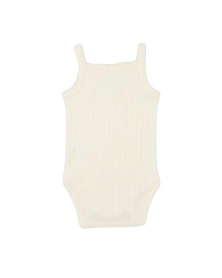 Bebe - Milk Organic Pointelle Singlet Bodysuit