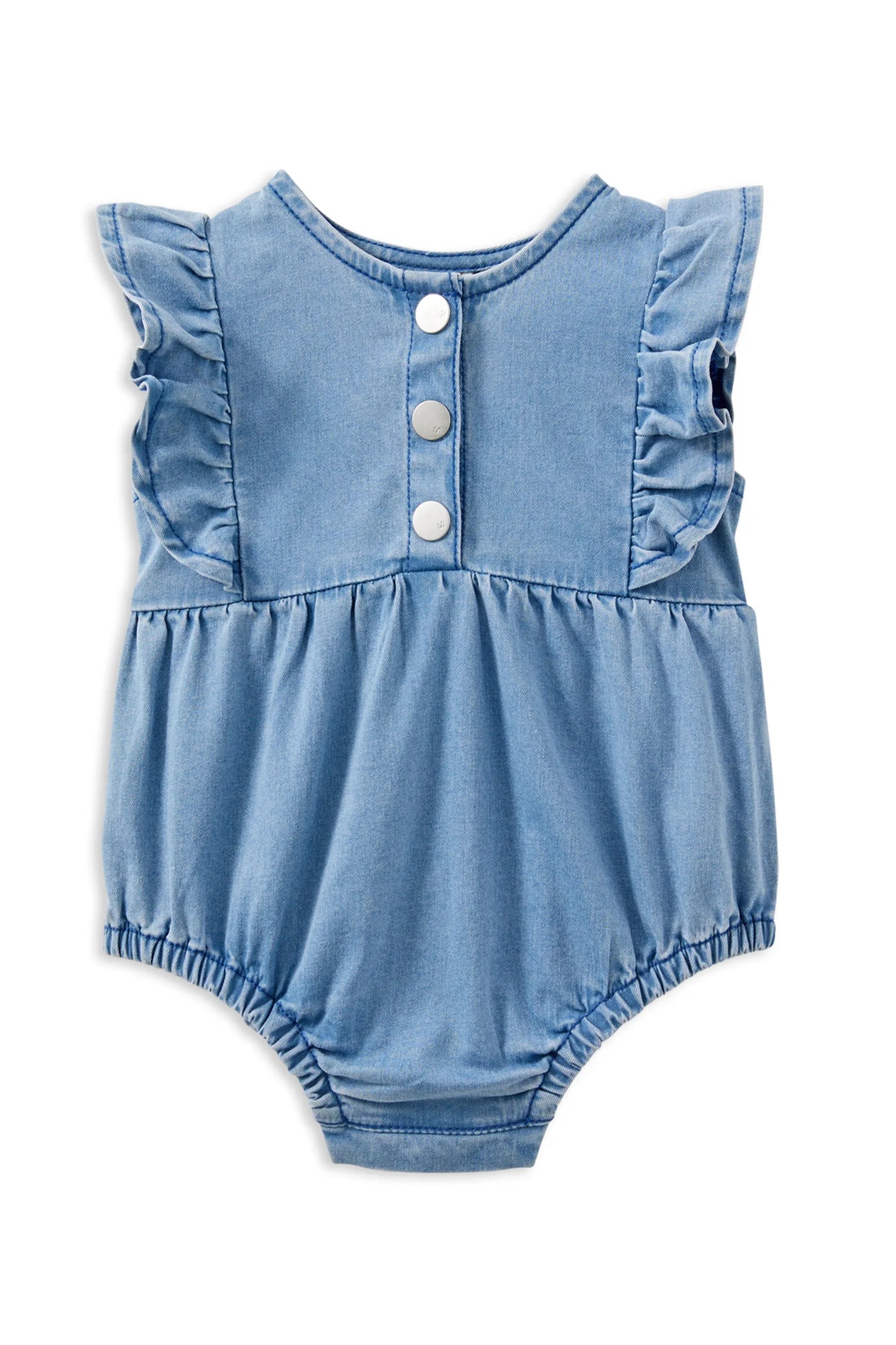 Milky Clothing - Denim Frill Playsuit