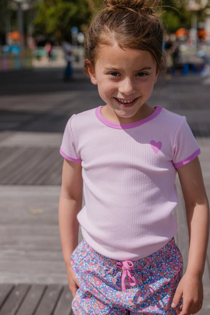 Milky Clothing - Pink Rib Tee