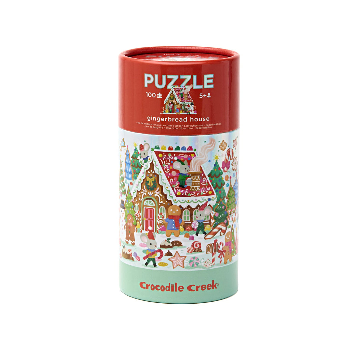 Crocodile Creek - Holographic Puzzle 100pc - Gingerbread House