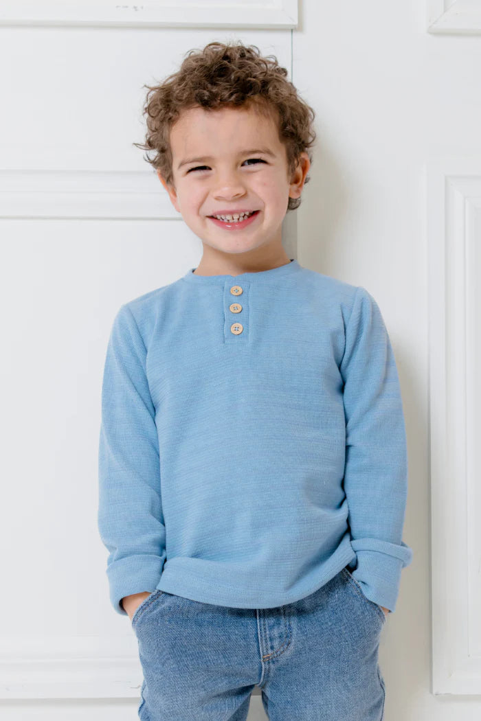 Milky Clothing - Pale Blue Henley