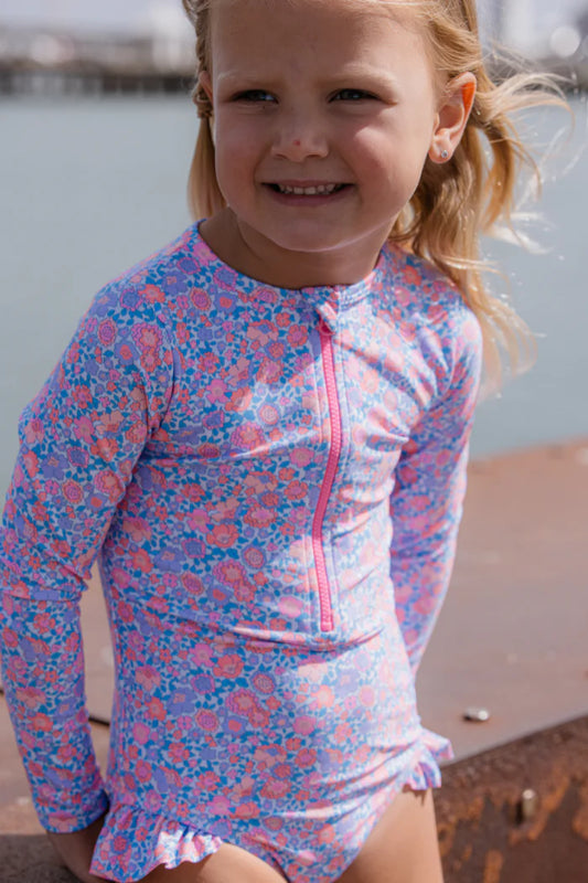 Milky Clothing - Pretty Posy Long Sleeve Swimsuit