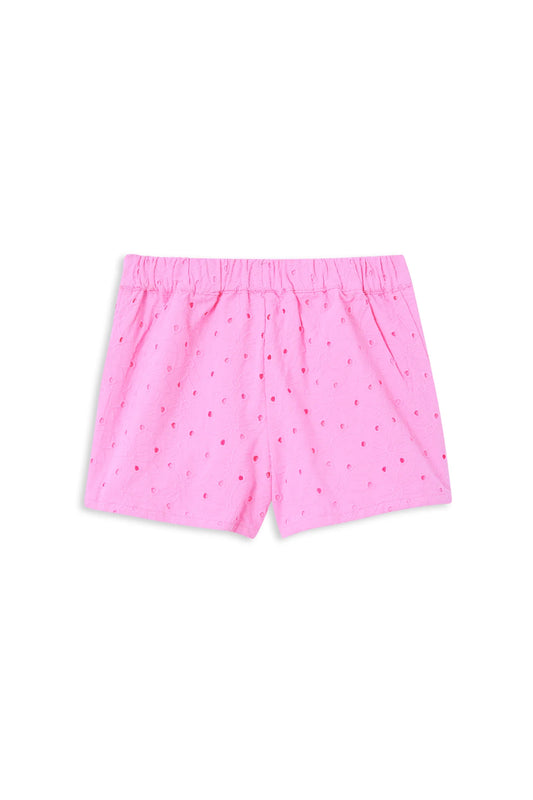 Milky Clothing - Pink Broderie Short