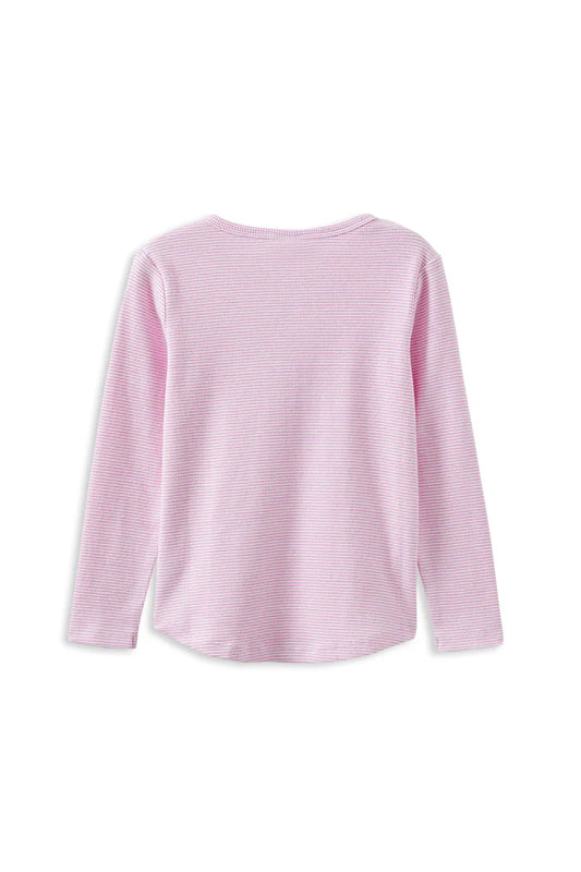 Milky Clothing - Pink Stripe Henley