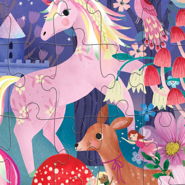 Crocodile Creek- Unicorn Castle-50 Piece Flat House Puzzle