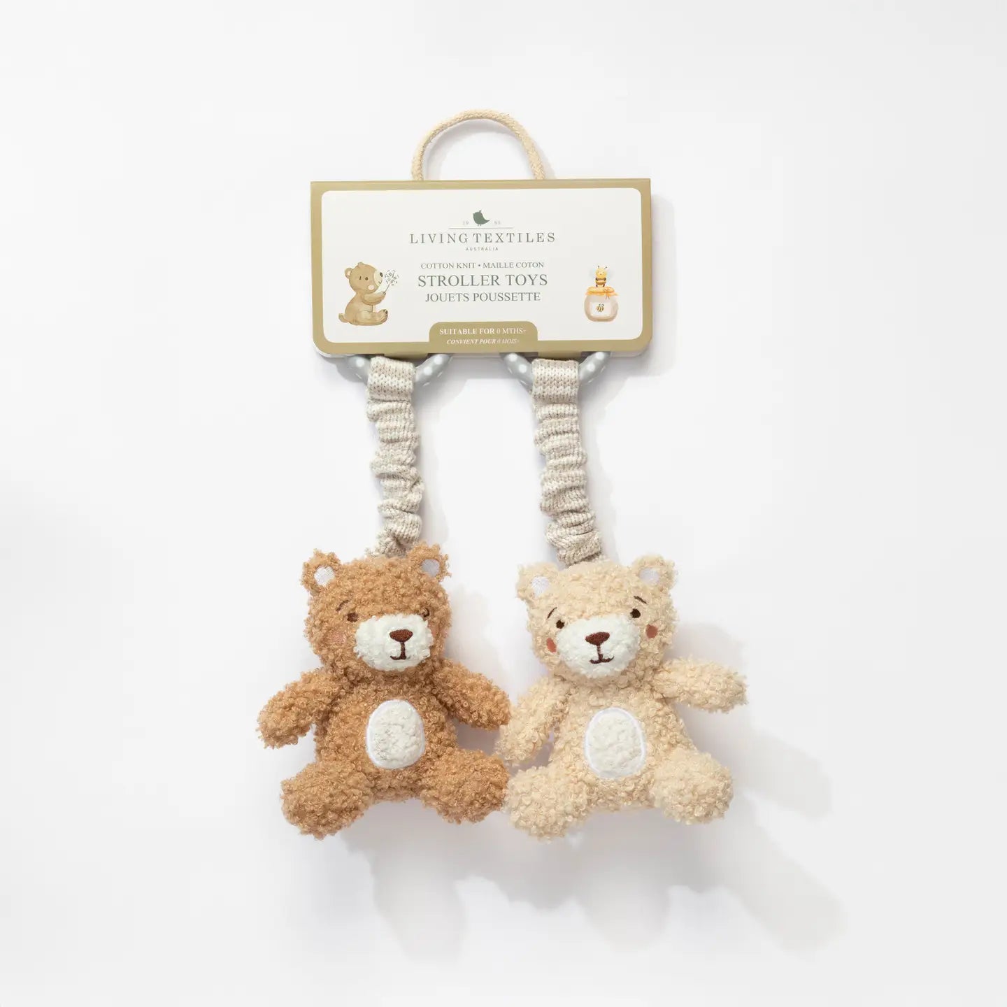 Playground- Cuddly Bears- Stroller Toy- 2 Pack