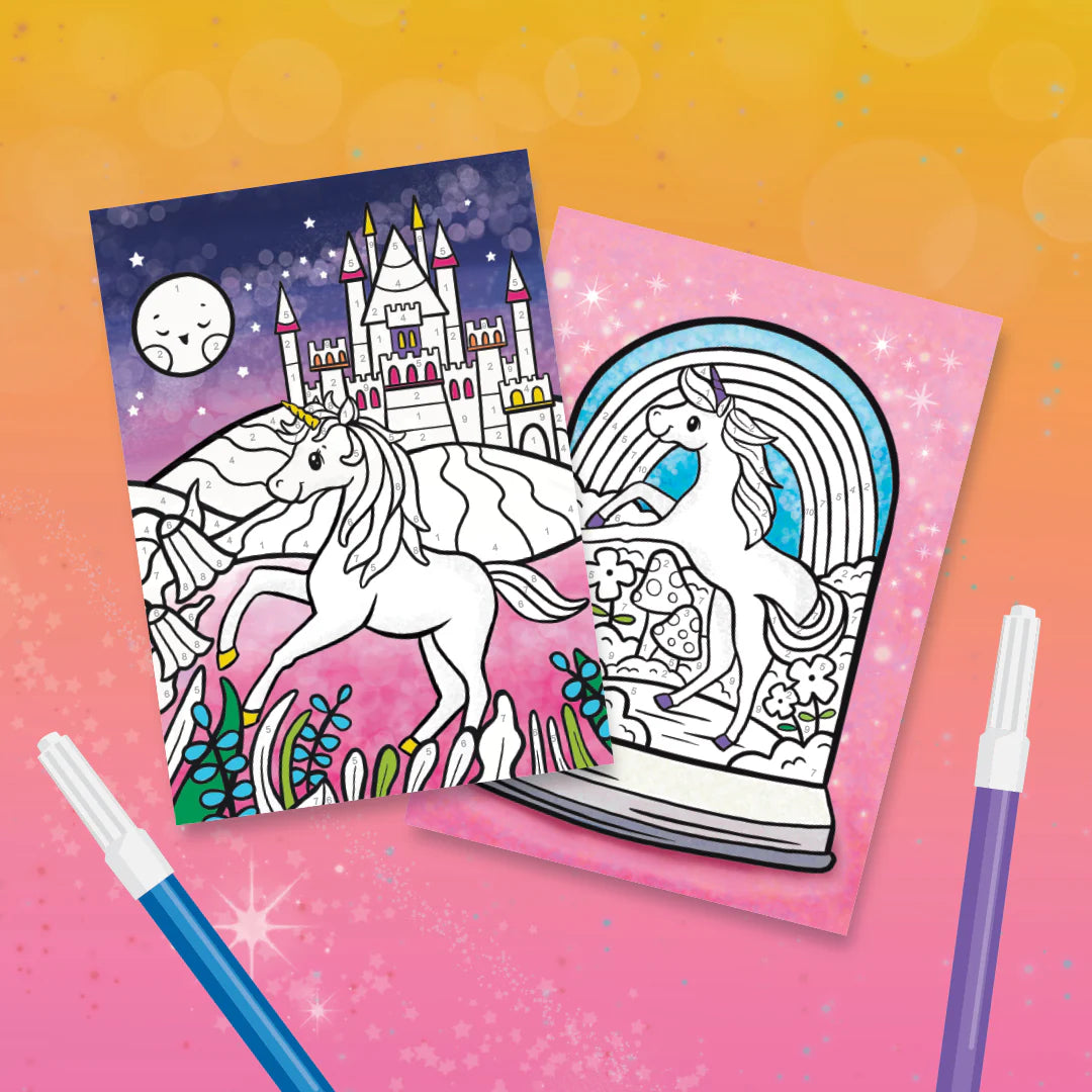 Tiger Tribe - Unicorn Dreams- Colour By Numbers