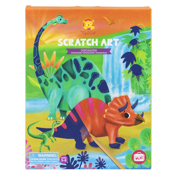 Tiger Tribe - Scratch Art- Dinosaur