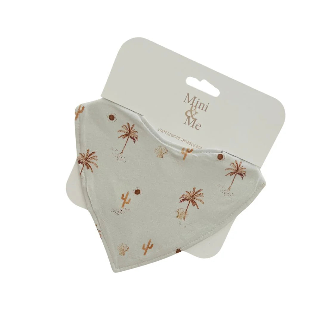 Cuddle Bug & Co - Waterproof Dribble Bib Desert Palms