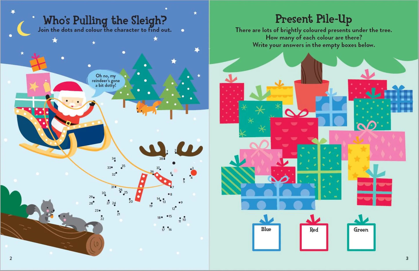 Lake Press - Santa & Friends Christmas Chaos Puffy Sticker Book