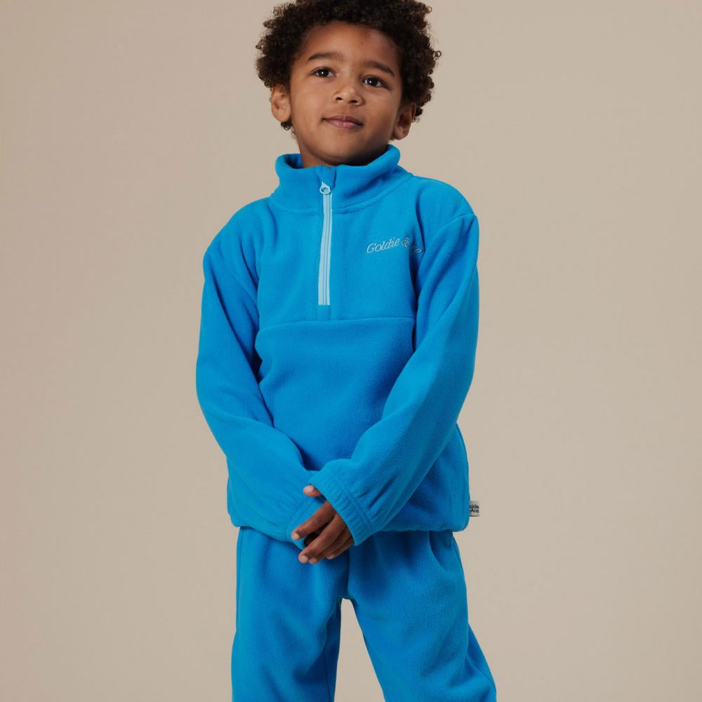 Goldie + Ace - Bobbi Pollar Fleece Sweater- Lake