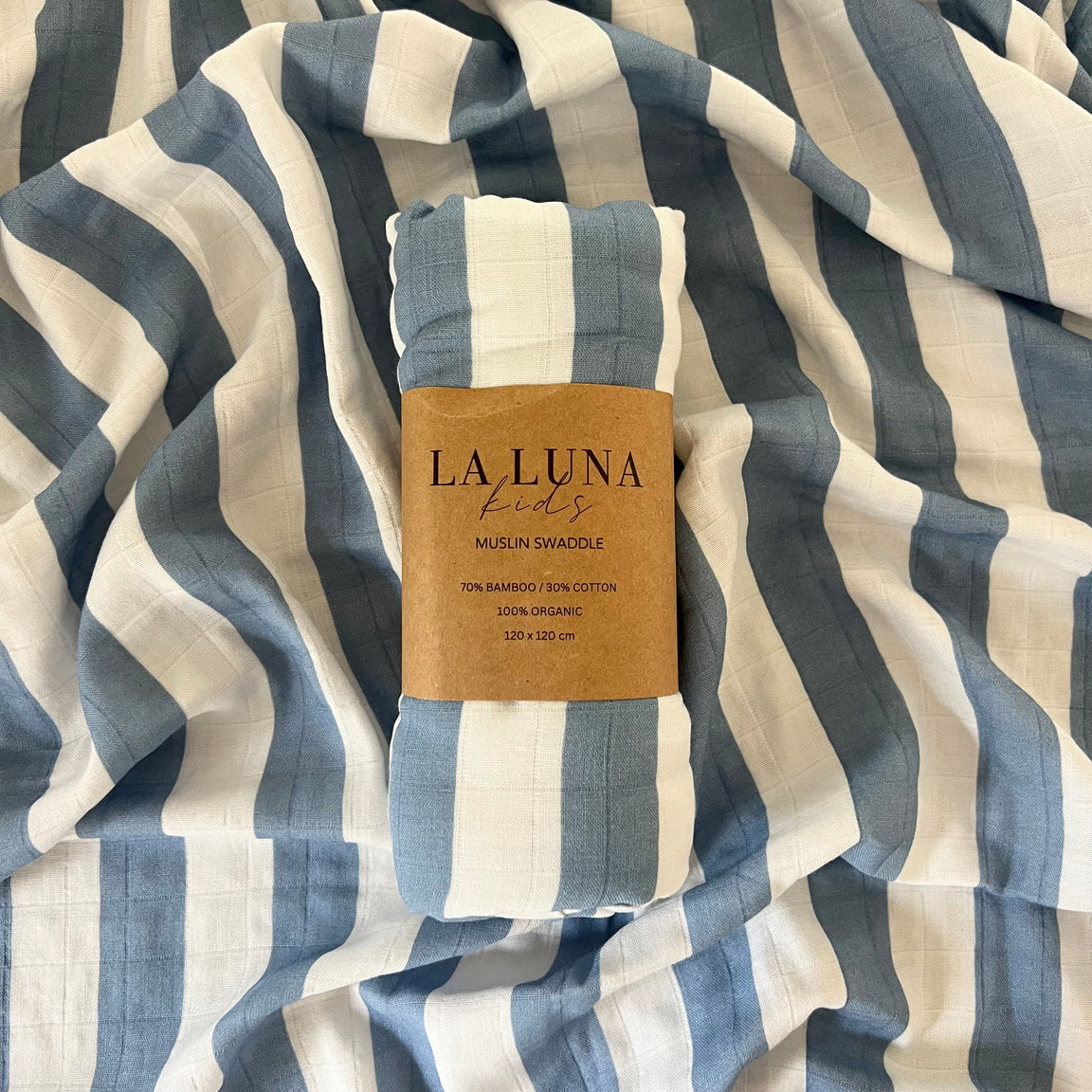 La Luna Kids- Coastal Sky Muslin Swaddle