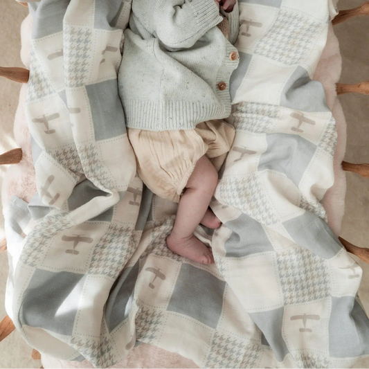 Pop Ya Tot-Wright Flyer Swaddle Wrap