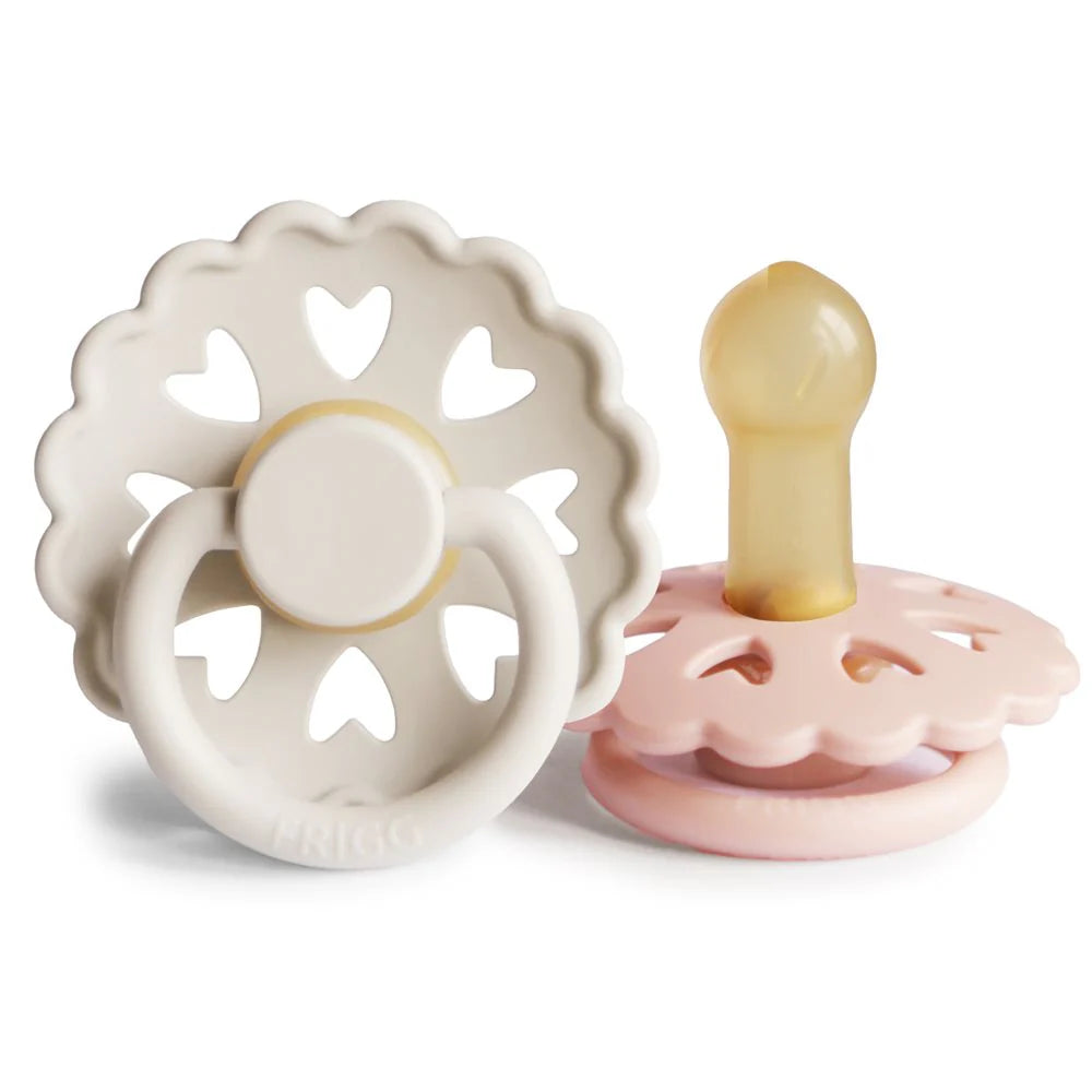 Frigg - Cream/Blush Fairytale Pacifier 2 Pack Latex