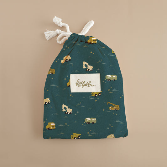 Fox & Fallow - Trucks Organic Fitted Bassinet Sheet/ Change Pad Cover