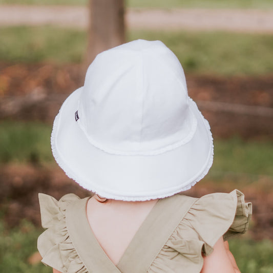 Bedhead Hats Bucket Hat- White Trim Pink