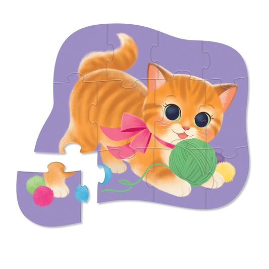 Crocodile Creek- Cute Kitten-Mini Puzzle- 12 Piece
