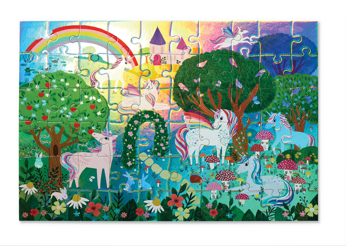 Crocodile Creek- Sparkling Unicorn 60 Piece Puzzle