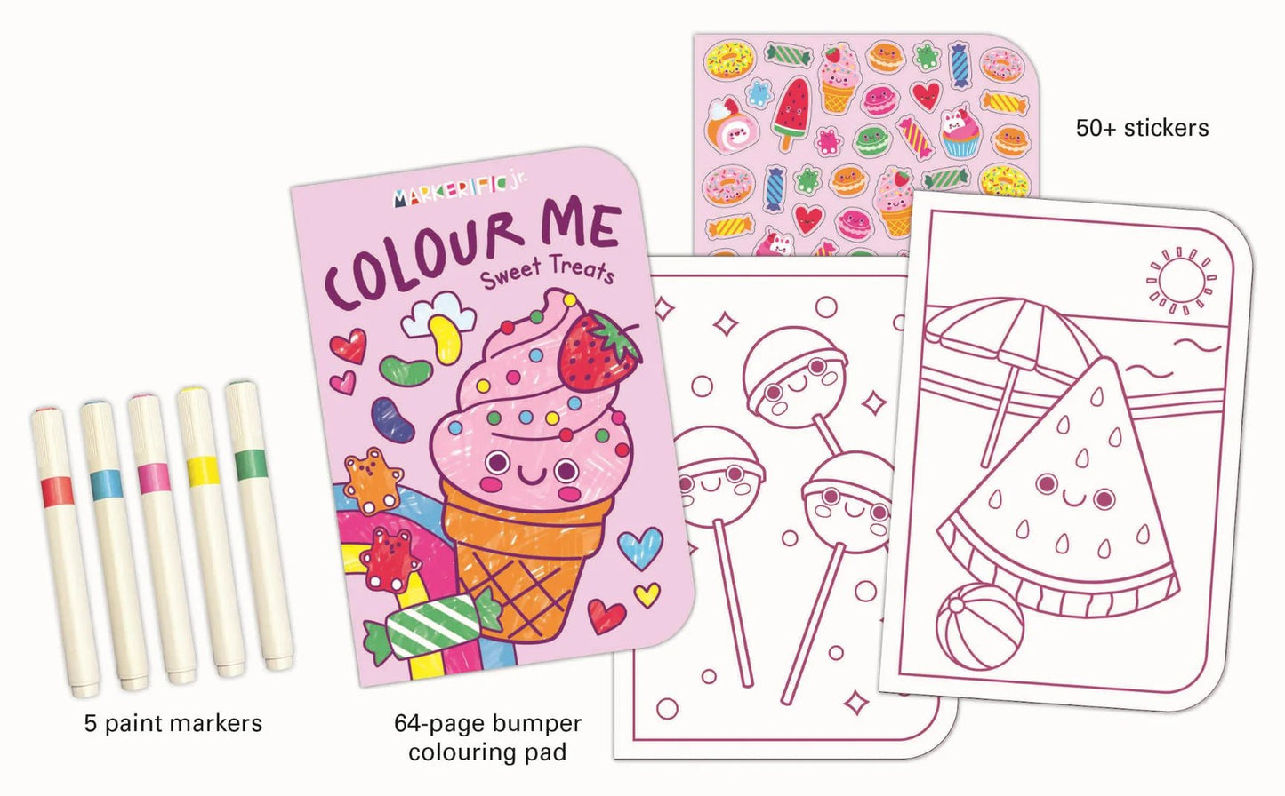 Markerific Jr. - Colour Me Carry Case - Sweet Treats