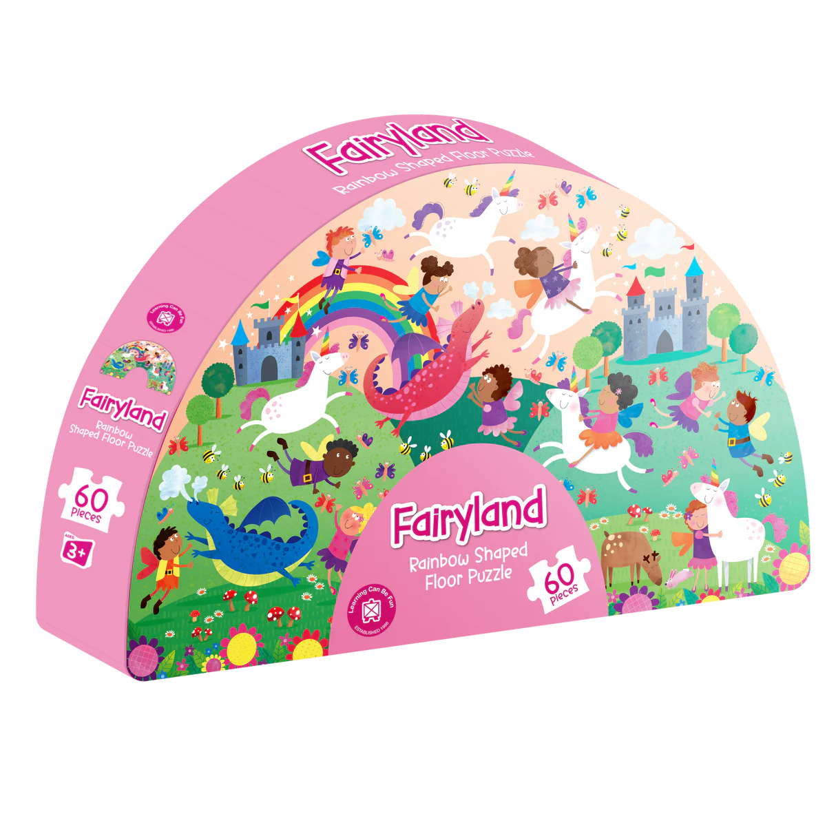 Learning Can Be Fun - Fairyland: Rainbow Shaped Floor Puzzle