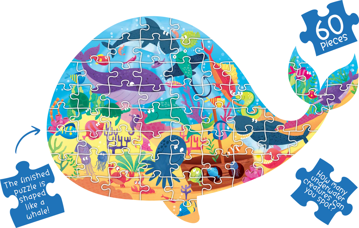 Learning Can Be Fun - Under The Sea- Whale Shaped