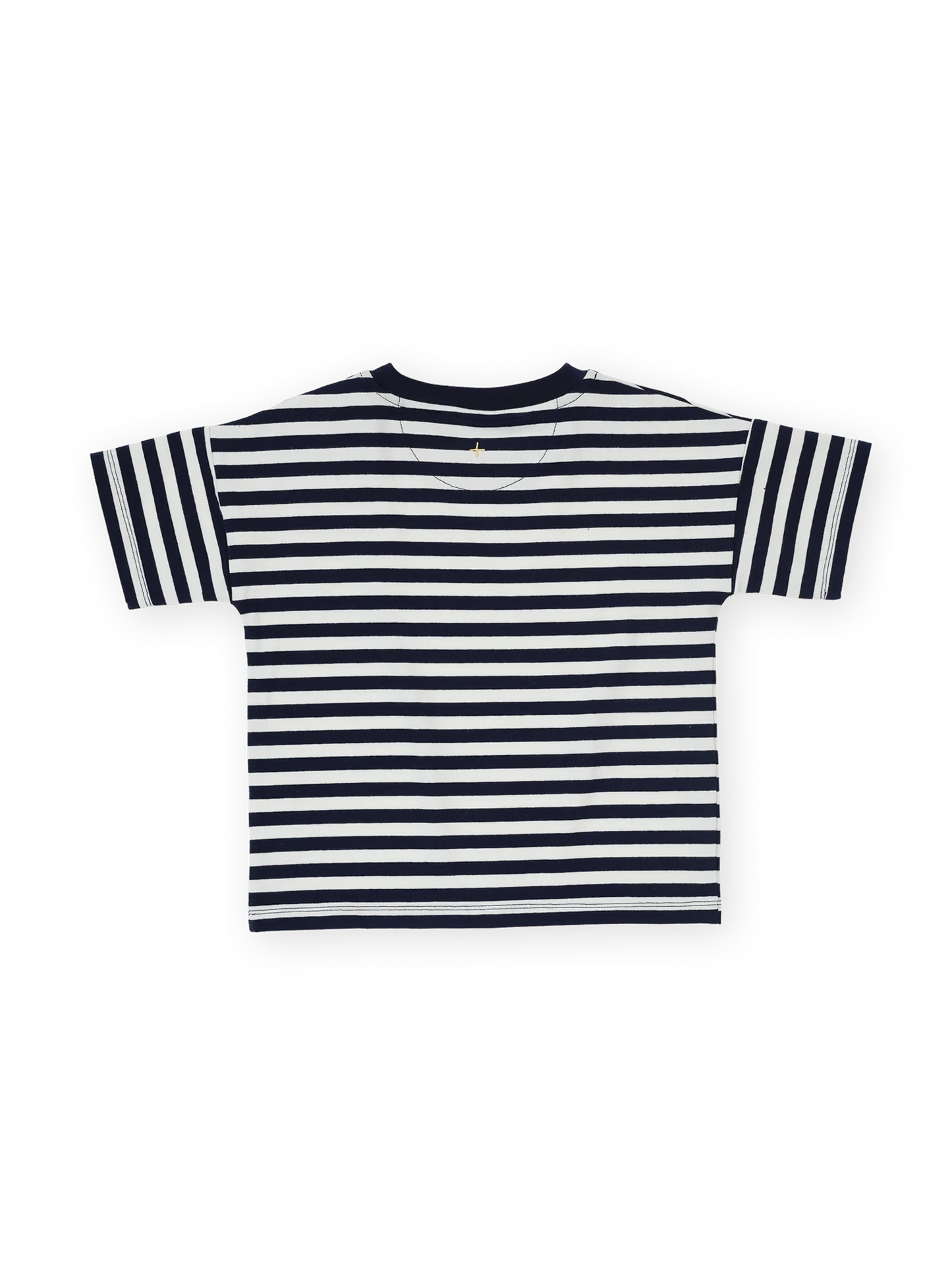 Goldie + Ace - Essential Stripe Logo T-Shirt Navy