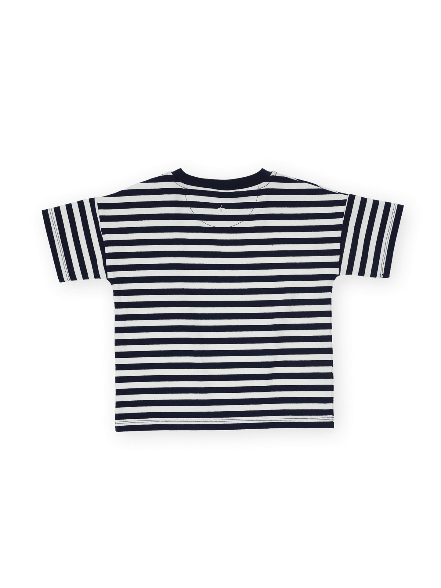 Goldie + Ace - Essential Stripe Logo T-Shirt Navy