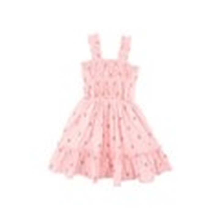 Minihaha Sundae Tiered Dress 3-7Y in Sundae print cotton for kids