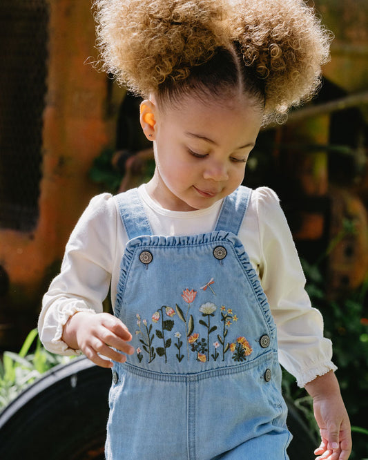 Fox & Finch - Botanica Embroidered Overalls