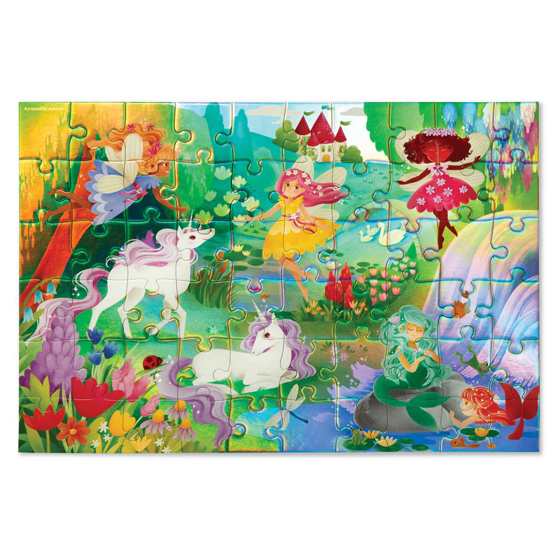 Crocodile Creek- Magical Friends Foil Puzzle 60 piece
