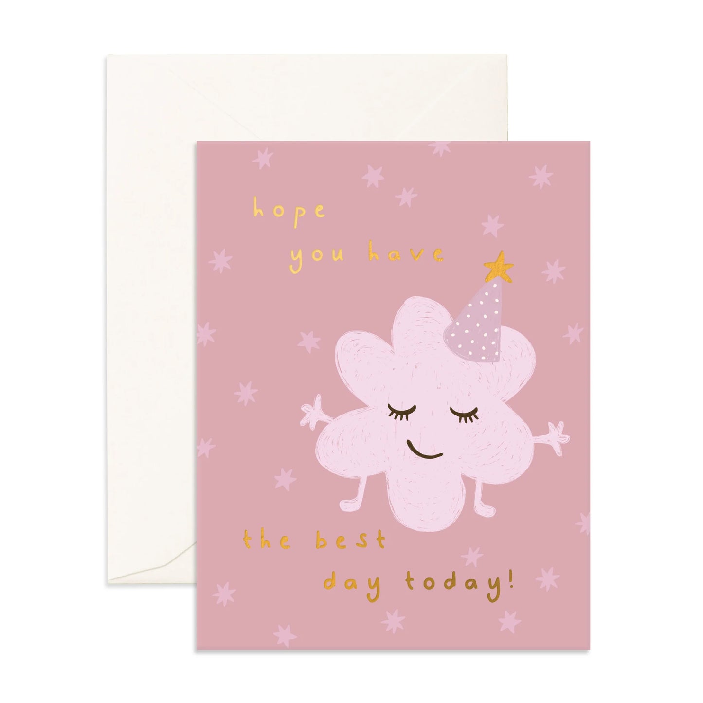 Fox & Fallow - Best Day Little Monster Pink Greeting Card