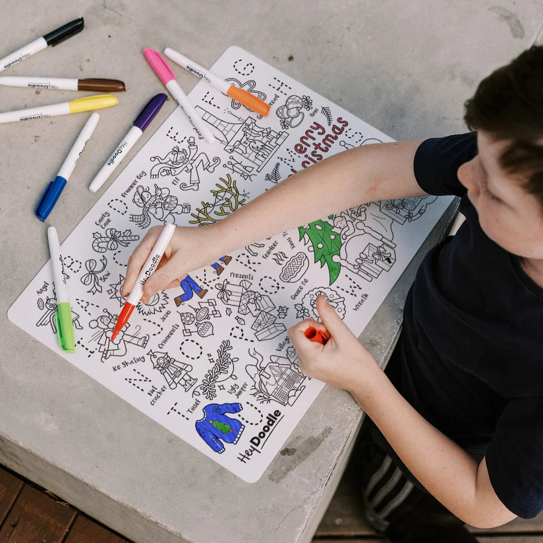 Hey Doodle- Silicone Mats- Deck The Halls