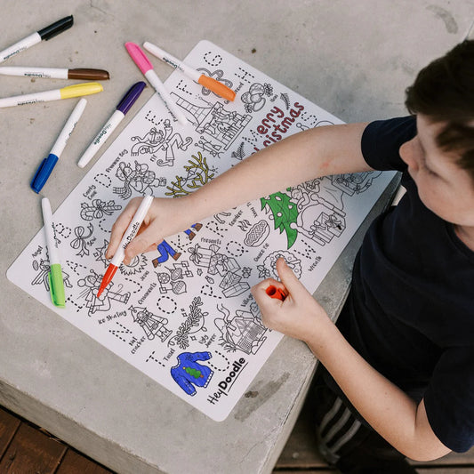 Hey Doodle- Silicone Mats- Deck The Halls