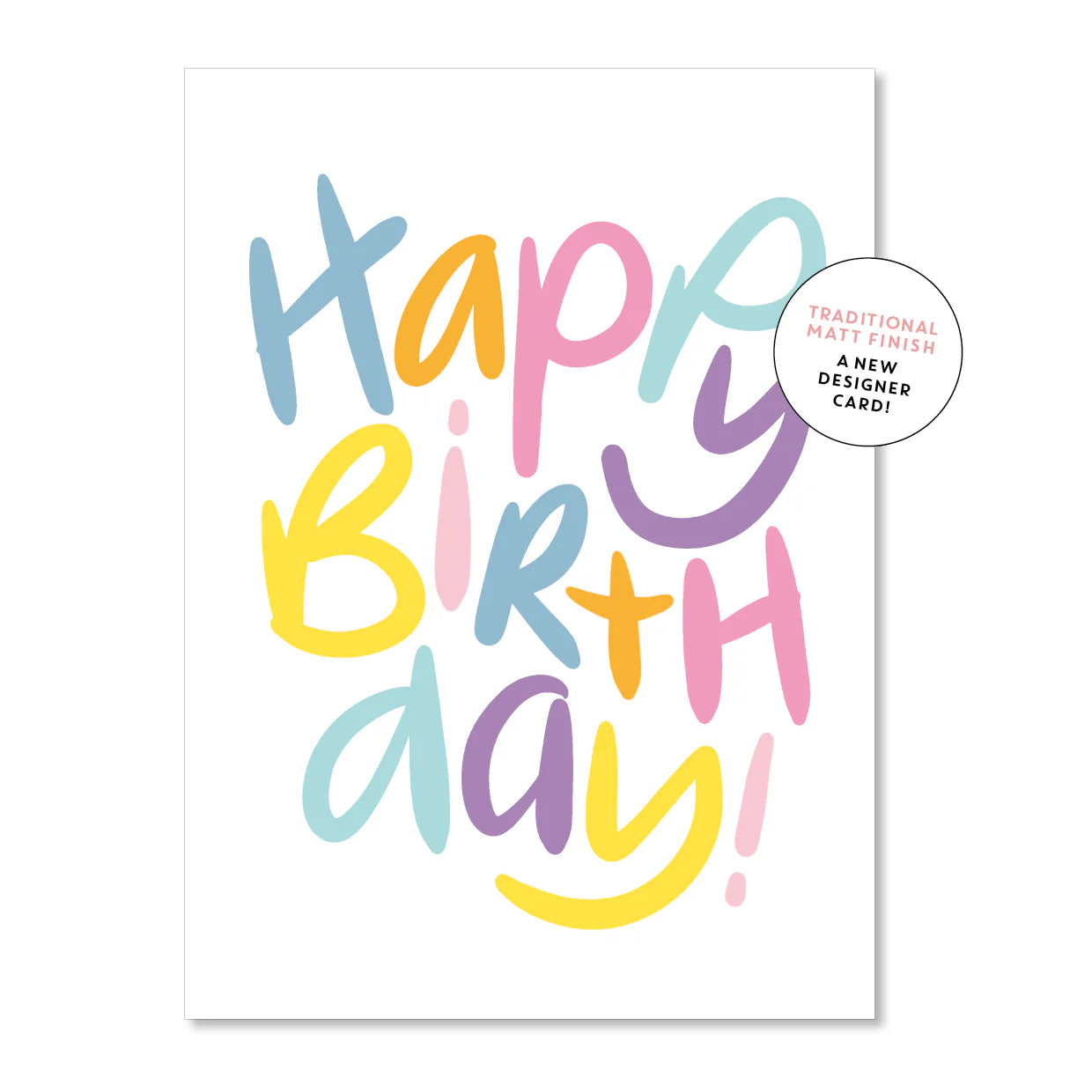 Just Smitten - Pink Happy Birthday Greeting Card
