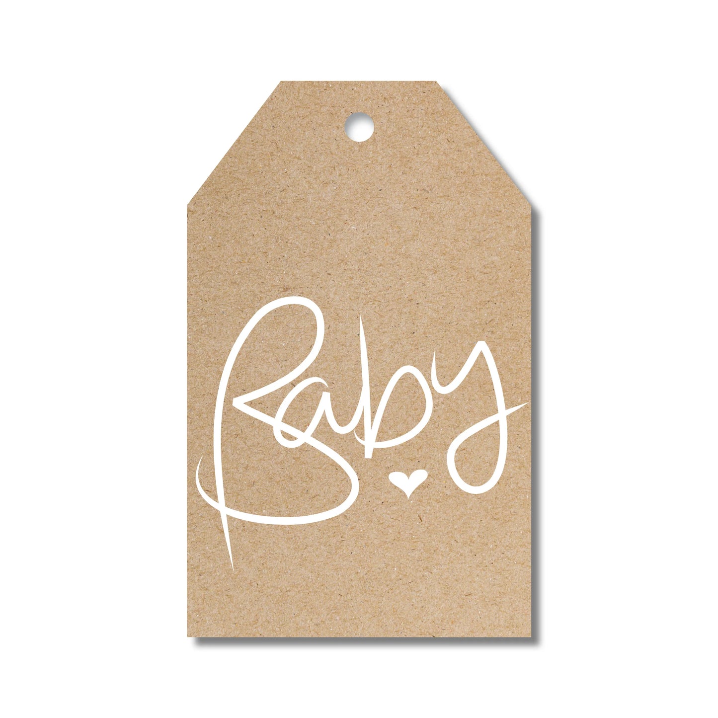 Just Smitten - Kraft Baby Script Gift Tag