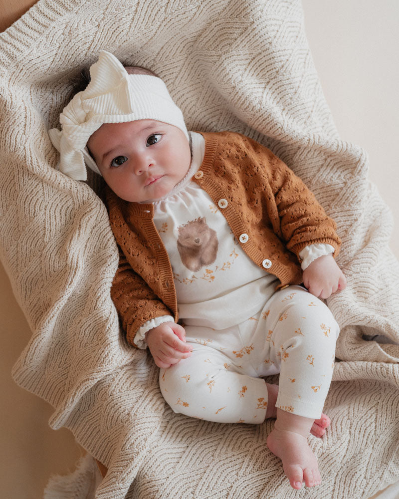 Bebe - Bailey Eyelet Knit Cardigan