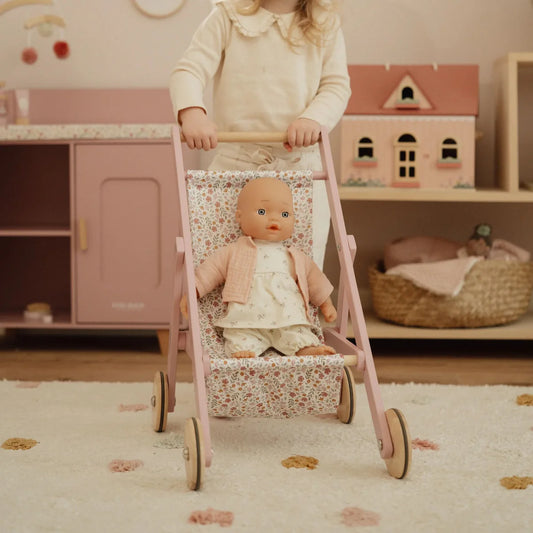 Little Dutch - Doll Stroller - Pink