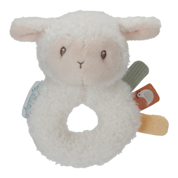 Little Dutch - Little Farm Soft Ring Rattle Sheep
