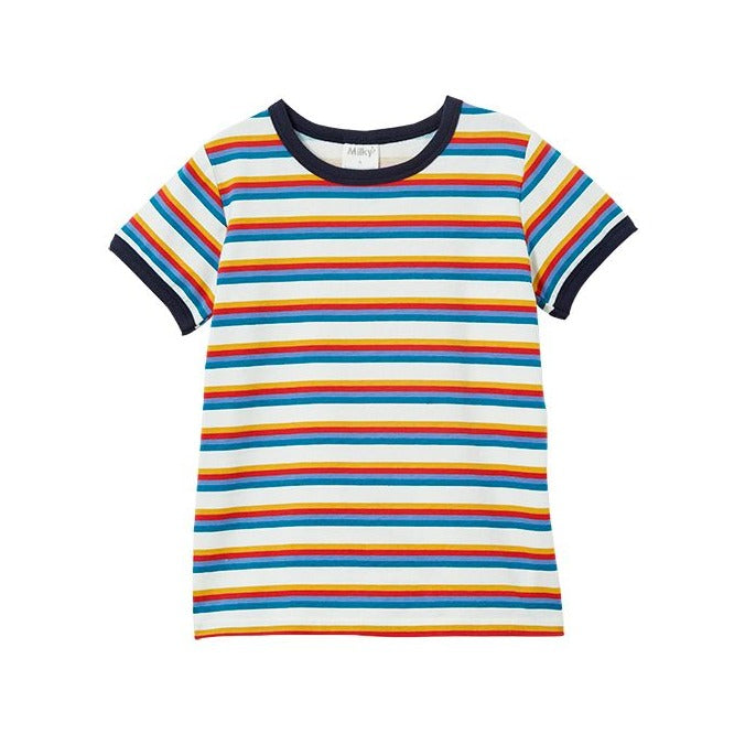 Milky Clothing- Multi Stripe Tee