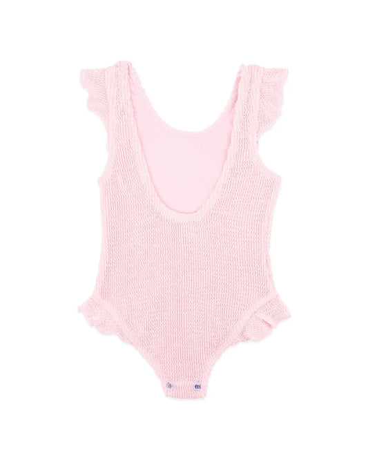 Minihana - Pale Pink Crinkle Swimsuit