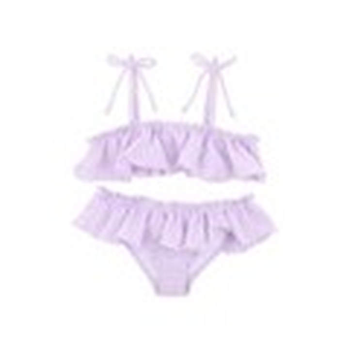 Minihaha Lilac Gingham Bikini swimwear for baby girl